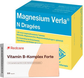 Verla Redcare Vitamin B-Komplex Forte mit Magnesium Dragees für Schwangere und Stillende 60 Stück – Bild 1 von 1