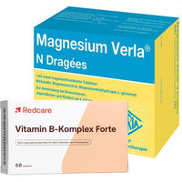 Produktbild von Verla Redcare Vitamin B-Komplex Forte mit Magnesium Dragees für Schwangere und Stillende 60 Stück