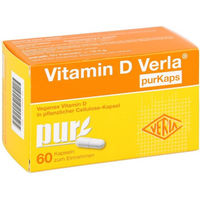 Produktbild von Verla Vitamin D Kapseln vegan glutenfrei laktosefrei zuckerfrei 60 Stück