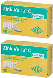 Verla Zink C pur Kapseln mit Zinkgluconat und natürlichem Acerola – Bild 1 von 1