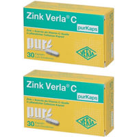 Produktbild von Verla Zink C pur Kapseln mit Zinkgluconat und natürlichem Acerola