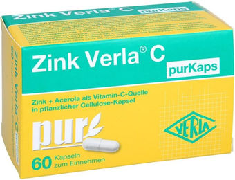 Verla Zink Gluconat Kapseln 60 Stück – Bild 1 von 1
