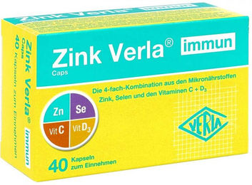 Verla Zink Immun Caps Zinkcitrat Kapseln vegetarisch glutenfrei laktosefrei zuckerfrei – Bild 1 von 1