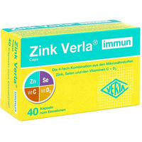 Produktbild von Verla Zink Immun Caps Zinkcitrat Kapseln vegetarisch glutenfrei laktosefrei zuckerfrei