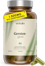 VETAIN Bio Gerstengras Kapseln Vegan Ohne Zusatzstoffe 180 Stück – Bild 1 von 1