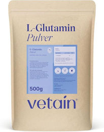 VETAIN L-Glutamin Pulver 500 g vegan und ohne Zusatzstoffe – Bild 1 von 1