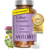 Produktbild von VETAIN Leber Komplex Kapseln vegan glutenfrei laktosefrei 120 Stück
