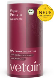 VETAIN Proteinpulver Vegan Bio Beeren-Mix Mehrkomponenten 540 g – Bild 1 von 2