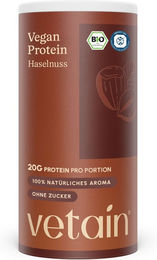 VETAIN Proteinpulver Vegan Haselnuss Bio Mehrkomponenten – Bild 1 von 3