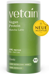 VETAIN Proteinpulver Vegan Matcha Latte Bio ohne Zuckerzusatz – Bild 1 von 3