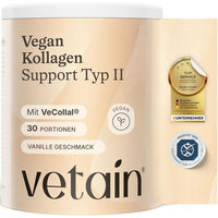 Produktbild von VETAIN Vegan Kollagen Pulver mit VeCollal, Vitamin C, Kurkuma, Zink und Biotin, ohne Zusatzstoffe