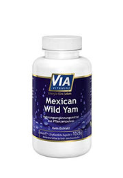 Via Vitamine Mexican Wild Yam 750 mg Kapseln vegan ohne Zusatzstoffe 120 Stück – Bild 1 von 2