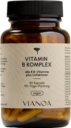 VIANOA B-Komplex mit 8 B-Vitaminen, Cholin und Inositol vegane Kapseln – Bild 1 von 2
