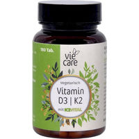 Produktbild von Viecare Vitamin D3 K2 Tabletten vegetarisch 180 Stück