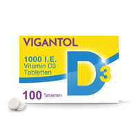 Produktbild von Vigantol Vitamin D3 Tabletten 1.000 I.E. 100 Stück für Kinder und Erwachsene