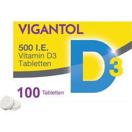 Vigantol Vitamin D3 Tabletten 500 I.E. 100 Stück – Bild 1 von 1