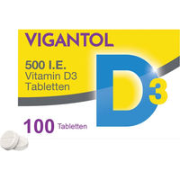 Produktbild von Vigantol Vitamin D3 Tabletten 500 I.E. 100 Stück
