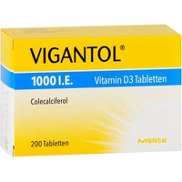 Produktbild von Vigantol Vitamin D3 Tabletten für Kinder und Erwachsene 1000 I.E. 200 Stück