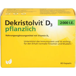 Vigantolvit Vitamin D3 2000 I.E. Kapseln vegan glutenfrei laktosefrei 60 Stück – Bild 1 von 1