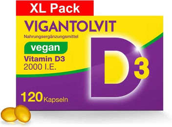 Vigantolvit Vitamin D3 2000 i.E. Vegan Weichkapseln 120 Stück – Bild 1 von 6