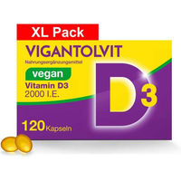 Produktbild von Vigantolvit Vitamin D3 2000 i.E. Vegan Weichkapseln 120 Stück