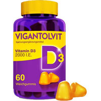 Produktbild von Vigantolvit Vitamin D3 2000 I.E. Weichgummis 60 Stück glutenfrei laktosefrei ohne Zusatzstoffe
