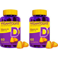 Produktbild von Vigantolvit Vitamin D3 2000 I.E. Weichgummis glutenfrei laktosefrei ohne Zusatzstoffe 120 Stück
