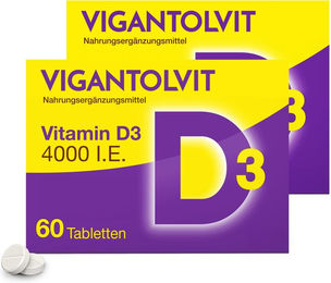 Vigantolvit Vitamin D3 4000 I.E. Tabletten 120 Stück vegetarisch glutenfrei laktosefrei – Bild 1 von 2