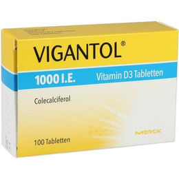 Vigantolvit Vitamin D3 Tabletten 1000 I.E. für Säuglinge Kinder und Erwachsene 100 Stück – Bild 1 von 1
