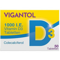Produktbild von Vigantolvit Vitamin D3 Tabletten für Kinder und Erwachsene 50 Stück