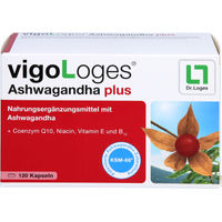 Produktbild von vigoLoges Ashwagandha plus Kapseln 120 Stück