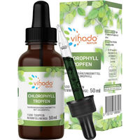 Produktbild von Vihado Chlorophyll Tropfen vegan glutenfrei ohne Zusatzstoffe