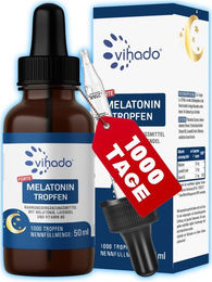 Vihado Melatonin Tropfen zuckerfrei und ohne Zusatzstoffe – Bild 1 von 3