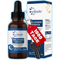 Produktbild von Vihado Melatonin Tropfen zuckerfrei und ohne Zusatzstoffe