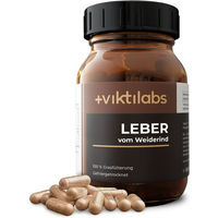 Produktbild von Viktilabs Leber vom Weiderind Kapseln ohne Zusatzstoffe aus nachhaltiger Weidehaltung