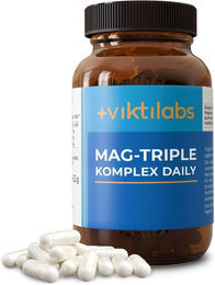 Viktilabs Mag-Triple Daily Dreifach-Magnesium-Komplex Kapseln ohne Zusatzstoffe – Bild 1 von 1
