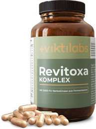 Viktilabs Revitoxa Nattokinase Komplex mit NAC, Quercetin und Selen Kapseln – Bild 1 von 1