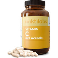 Produktbild von Viktilabs Vitamin C Kapseln mit natürlicher Acerola und Hagebutte 1000 mg