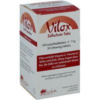 Produktbild von Vilox Zellschutz Lutschtabletten mit Zink, Biotin und Selen, 30 Stück