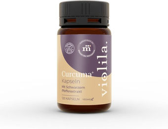 violila Curcuma+ Kapseln mit standardisiertem Extrakt vegan 120 Stück – Bild 1 von 2