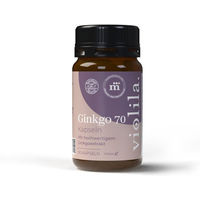 Produktbild von violila Ginkgo Kapseln mit 70 mg Ginkgo biloba Trockenextrakt vegan ohne Gelatine 90 Kapseln