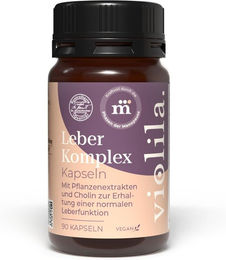 violila Leberkomplex Kapseln mit Cholin, Mariendistel und Artischocke, vegan und ohne Gelatine, 90 Kapseln – Bild 1 von 4