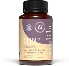 violila OPC Kapseln mit 350 mg OPC aus Traubenkernextrakt, vegan und ohne Zusatzstoffe, 120 Kapseln – Bild 1 von 5