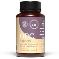 Produktbild von violila OPC Kapseln mit 350 mg OPC aus Traubenkernextrakt, vegan und ohne Zusatzstoffe, 120 Kapseln