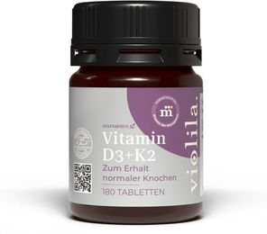 violila Vitamin D3 + K2 Tabletten mit 2000 IE für Frauen 180 Stück – Bild 1 von 3
