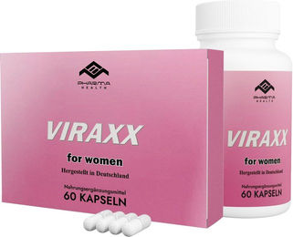 Viraxx Frauen Nahrungsergänzungsmittel mit Zink 60 Kapseln – Bild 1 von 3