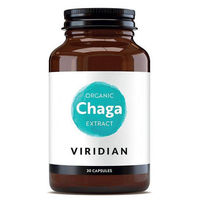 Produktbild von Viridian Chaga-Extrakt aus biologischem Anbau Kapseln