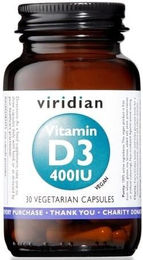 VIRIDIAN Flechten Vitamin D3 Kapseln vegan 30 Stück – Bild 1 von 1