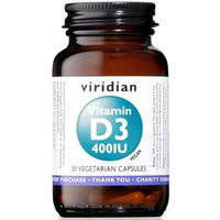 Produktbild von VIRIDIAN Flechten Vitamin D3 Kapseln vegan 30 Stück