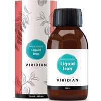 Produktbild von Viridian Nutrition Liquid Iron Eisen aus pflanzlichem Ursprung vegan 200 ml